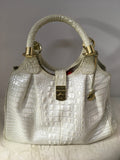 Brahmin Women's White Shoulder Bag-Purse