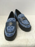 Coach Women's Navy Size 8 Loafers