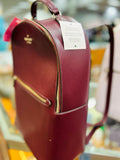 Kate Spade Women's Burgundy Back Pack- Purse