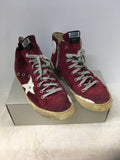 Golden Goose Women's Burgundy Size 9 Sneakers