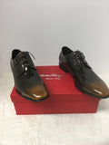 Salvatore Ferragamo Men's Size 11.5 Brown Oxford Shoes-Mens