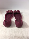 Salvatore Ferragamo Women's Burgundy Size 10 Flats
