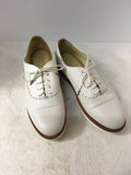 The Office Of Angela Scott Women's Off White Size 8.5 Oxford