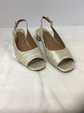 J Renee Women's Gold Size 7.5 Slingbacks