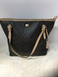 Coach Women's Brown Shoulder Bag-Purse