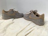 Nike Air Force 1 Women's Tan Size 9 Sneakers
