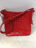 Brahmin Women's Red Shoulder Bag-Purse