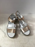 Fly London Women's Gold Size 10 Wedge-Shoes