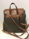 Michael Kors Women's Dark Brown Back Pack- Purse