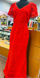 St. John Women's Red Orange Size 12 Gown/Evening Wear