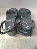 J Slides Women's Silver Size 8.5 Sandals