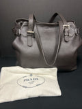 Prada Women's Dark Brown Shoulder Bag-Purse