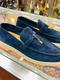 Loro Piana Women's Navy Size 8.5 Loafers