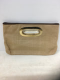 Michael Kors Women's Straw Clutch- Purse