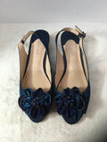 J Renee Women's Navy Size 9.5 Slingbacks