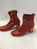 Free People Women's Burnt Orange Size 9 Ankle Boot