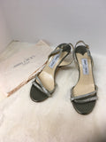 Jimmy Choo Women's Silver Size 7.5 Slingbacks