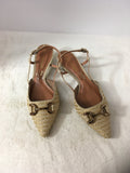 Bruno Menegatti Women's Tan Size 6 Slingbacks