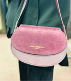 Karl Lagerfeld Women's Dark Purple Cross Body- Purse