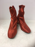Free People Women's Burnt Orange Size 9 Ankle Boot