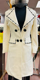 Banana Republic Women's Ivory Size M Coat - Outerwear