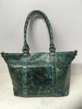 Patricia Nash Women's Teal Shoulder Bag-Purse