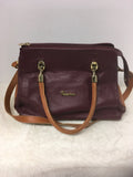 Valentina Women's Burgundy Shoulder Bag-Purse