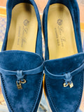 Loro Piana Women's Navy Size 8.5 Loafers