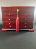 Thomas Pacconi Mahogany Jewelry Chest