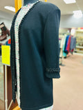 St John Collection Women's Black Size 12 Jacket Top
