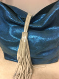 Uno Alla Volta Women's Blue Shoulder Bag-Purse
