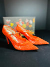 Gucci Women's Neon Orange Size 9.5 Pumps