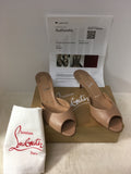 Christian Louboutin Women's Nude Size 8 Mules