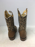 Rockin Leather Women's Leopard Size 7.5 Boots