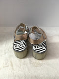 Fly London Women's Gold Size 10 Wedge-Shoes
