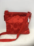 Coach Women's Orange Cross Body- Purse