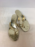 Tory Burch Women's Gold Size 8 Slide-On-Woman's