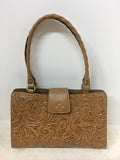 Patricia Nash Women's Tan Shoulder Bag-Purse