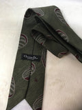 Christian Dior Men's Olive Necktie-Mens
