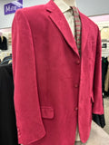 Studio Bill Blass Men's Cranberry Size 46L Sport Coat-Mens