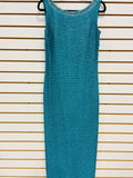 St John Women's Teal Size 4 Maxi Dress