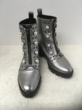 Karl Lagerfeld Women's Gun Metal Size 7.5 Ankle Boot