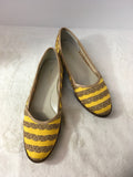 Eric Javits Women's Yellow Size 8.5 Flats
