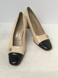 Salvatore Ferragamo Women's Cream Size 10 Pumps