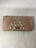 Brahmin Women's Gold Check Book Cover