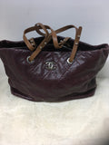 Chanel Women's Plum Tote Bag- Luggage