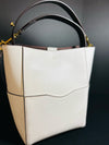 AALLYN Women's White Bucket Bag- Purse