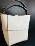 AALLYN Women's White Bucket Bag- Purse