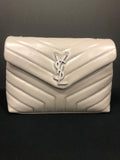 Yves Saint Laurent Women's Gray Shoulder Bag-Purse