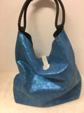 Uno Alla Volta Women's Blue Shoulder Bag-Purse